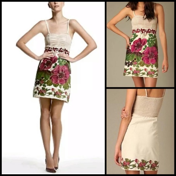 Free People Dresses & Skirts - Free People Velvet Floral Gold Tube Party Dress